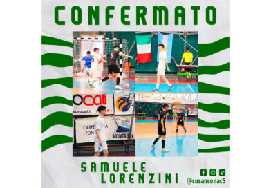 Calcio a 5: Confermato in prima squadra Samuele Lorenzini